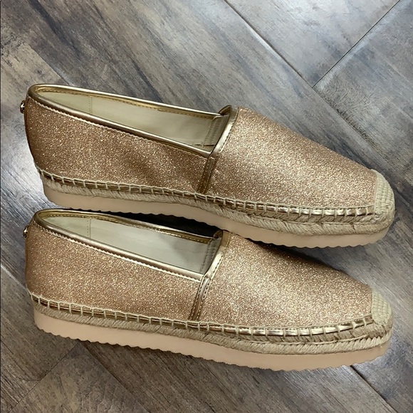 MICHAEL KORS MATHILDE ESPADRILLE PIXIE FINE GLITTE - Picture 16 of 16